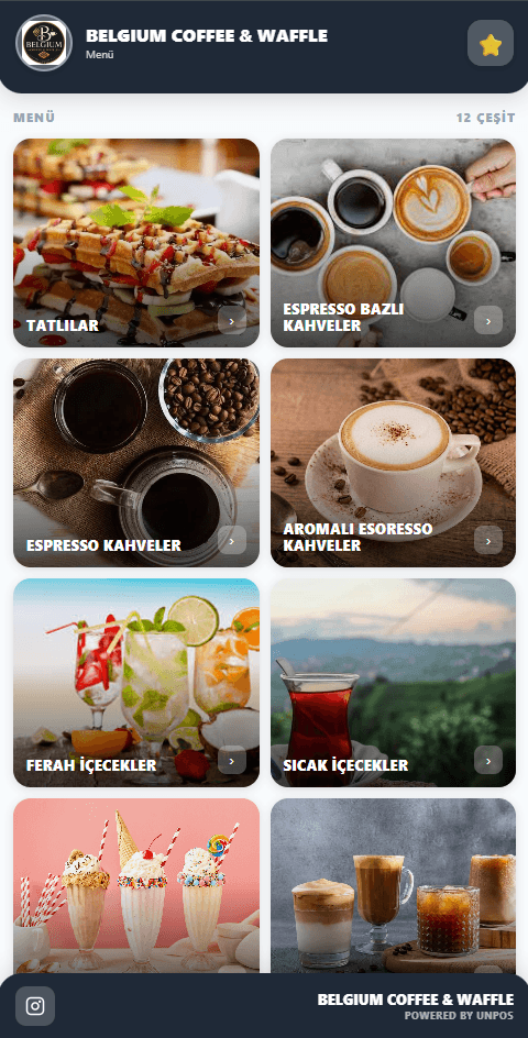 ÜnPOS QR Menü uygulaması
